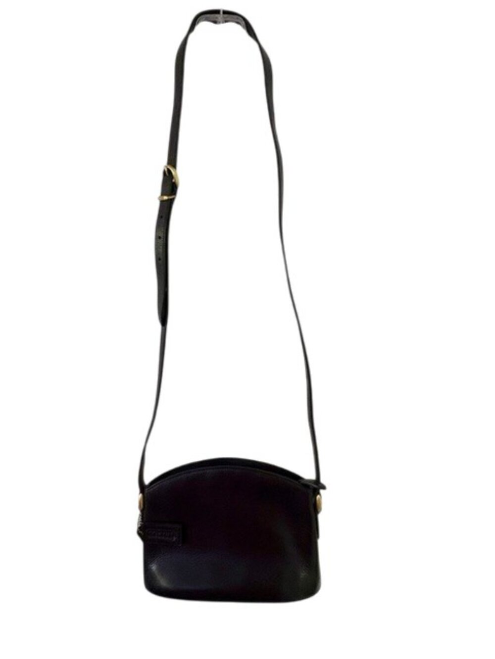 Vintage Coach 3202-764 Blk Italian Leather Legacy Zip-Top Crossbody Shoulder Bag
